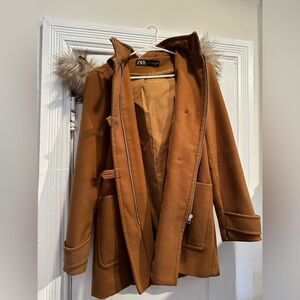 Zara camel coat